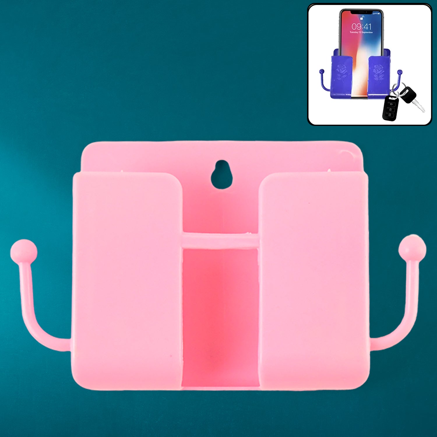 Blue Wall Mount Phone Stand  Blue Wall Mount Phone Stand